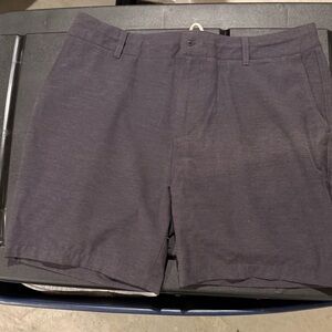 Faherty Brand Mens All Day Shorts Charcoal Grey Recycled Stretch Size 34